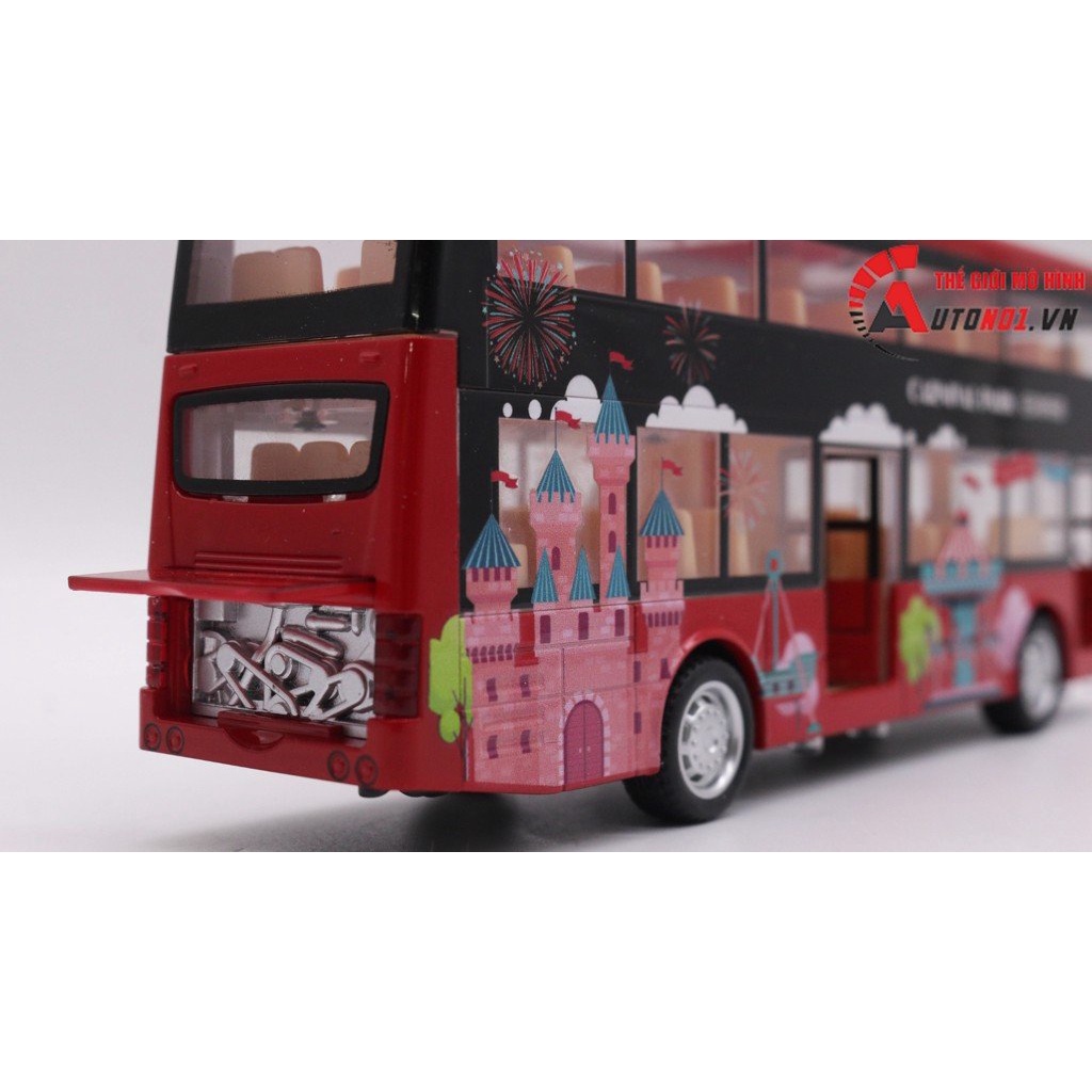 MÔ HÌNH XE TOUR BUS 2 TẦNG RED 1:50 DOUBLE HORSES 7774