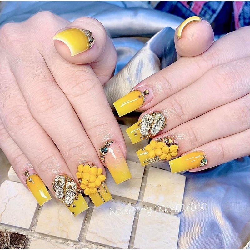 Hoa bột Nail - Hoa 5 cánh size To &amp; Bé mã I MaiAnhNails