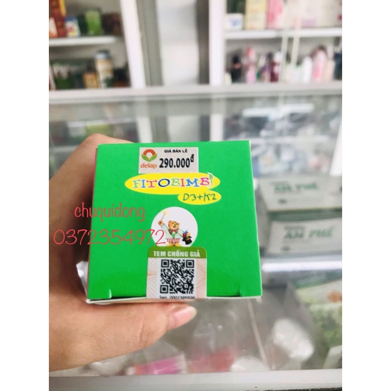 FITOBIMBI D3+ K2 Hỗ trợ bổ sung D3 và K2 cho bé