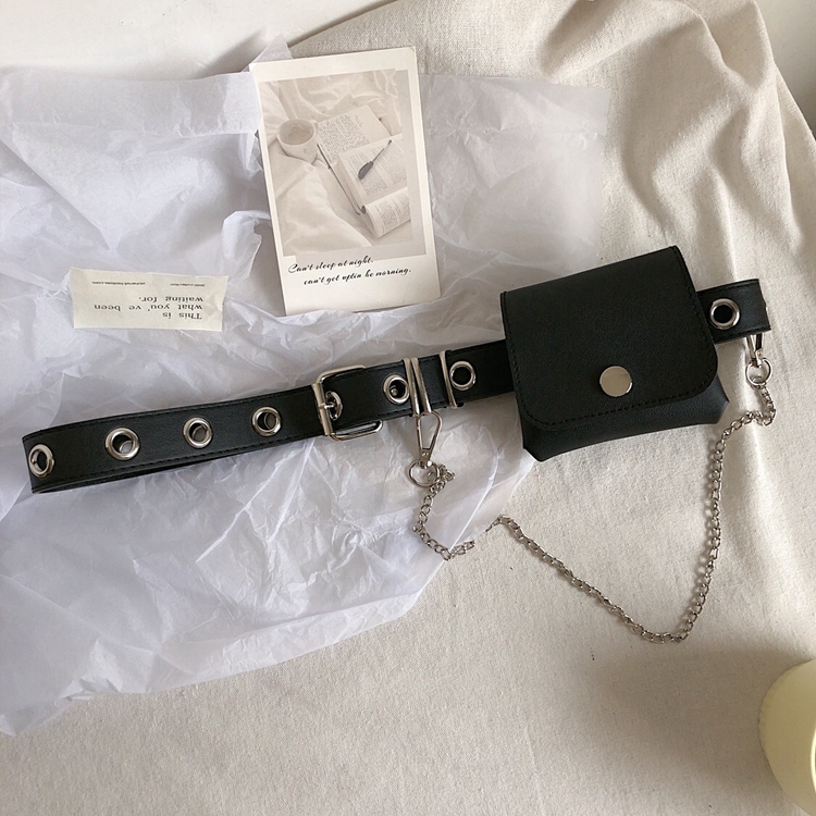 Thắt lưng phối ví dây xích phong cách cá tính cho nữ 22580