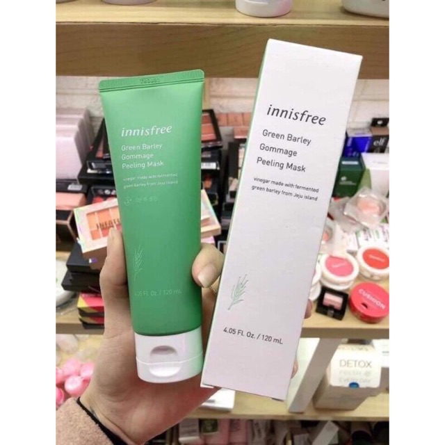 Tẩy da chết ✅FREESHIP✅ Tẩy da chết Innisfree green barley gommage peeling mask 120ml