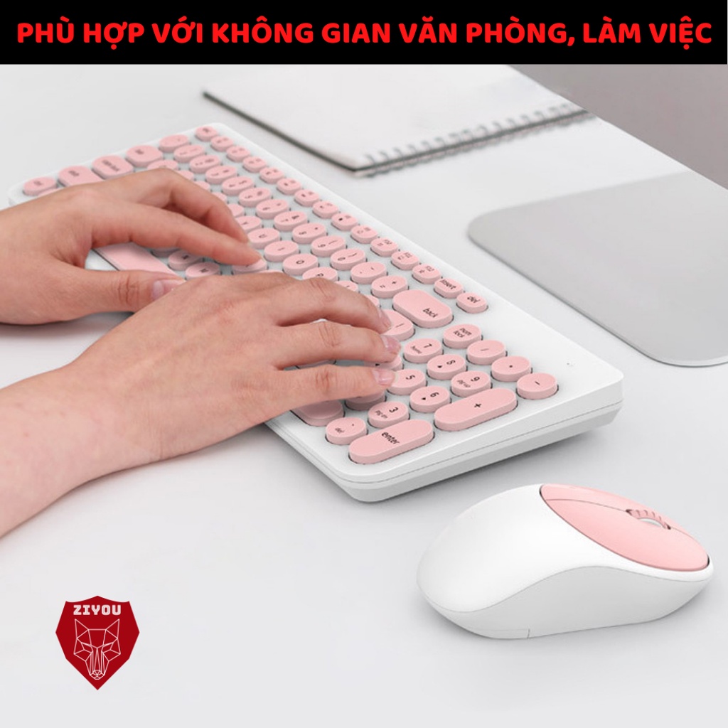 [Mã BMBAU50 giảm 50K đơn 150K] Bộ bàn phím và chuột có dây ZIYOU N518 có led sáng chữ siêu đẹp,cho máy tính,PC,Laptop