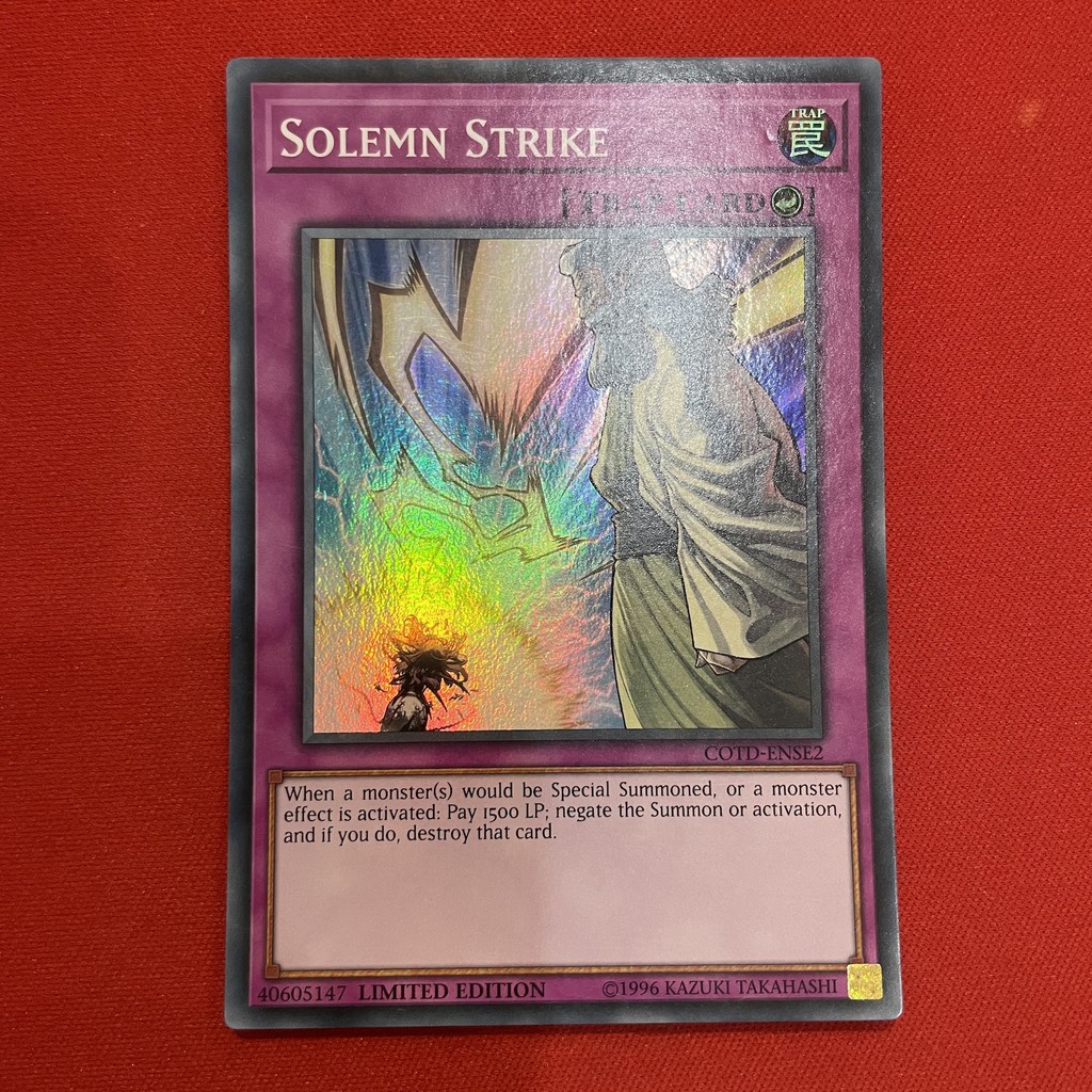 [EN-JP][Thẻ Bài Yugioh Chính Hãng] Solemn Strike