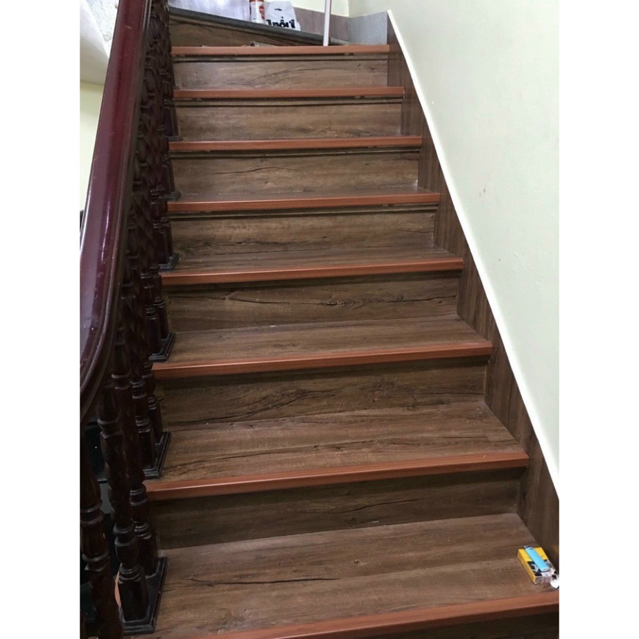 Combo 1 mét vuông sàn nhựa giả gỗ loại 1 có sẵn keo Vân sần, độ dày đủ 2mm MF375