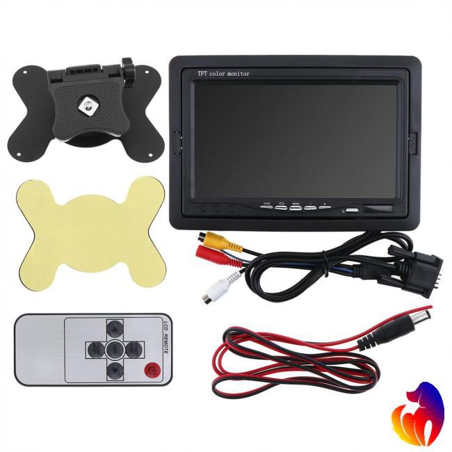 Blackhole  Màn hình 7 inch TFT LCD HD Video AV siêu mỏng cho xe hơi đèn cảm ứng