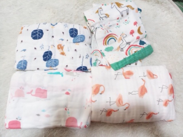 Chăn tre 4 lớp Aden loại đẹp (có chọn mẫu)