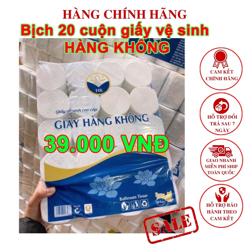 [Xả kho] Bịch 20 cuộn giấy vệ sinh không lõi - Hàng đẹp loại 1