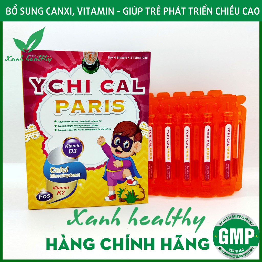 Canxi cho bé YCHI CAL-PARIS - Bổ sung canxi, vitamin D3, Vitamin K2 giúp phát triển xương, tăng chiều cao