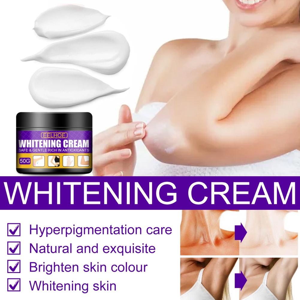 EELHOE Kem Nách Kem Tẩy Trắng Làm Sáng Da Kem Dưỡng Da Vùng Kín Vùng Kín Dưới Cánh Tay Chân Đầu Gối Da Thâm-Ampere