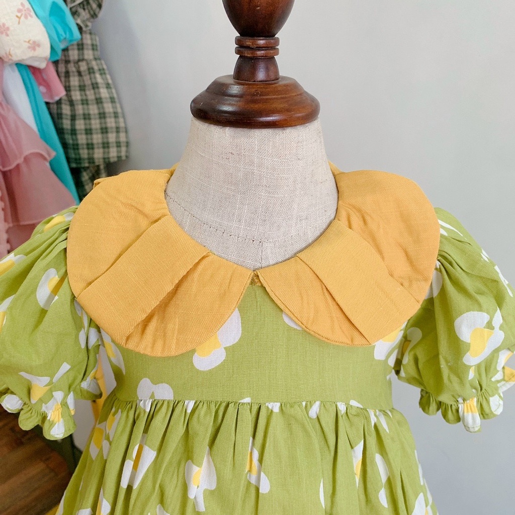 Đầm cho bé gái  - Babystore88 - váy công chúa bé gái hàng thiết kế 1 2 3 4 5 6 7 8 9 10 11 12 tuổi V25