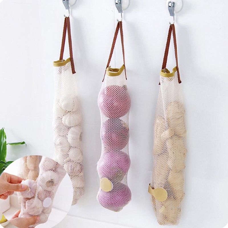 Túi Lưới Thoáng Khí Đựng Tỏi / Hành / Rau Củ Yancrane3