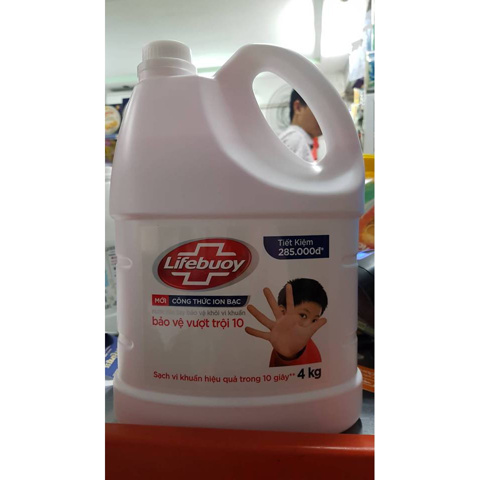 Can nước rửa tay Lifebuoy 4kg