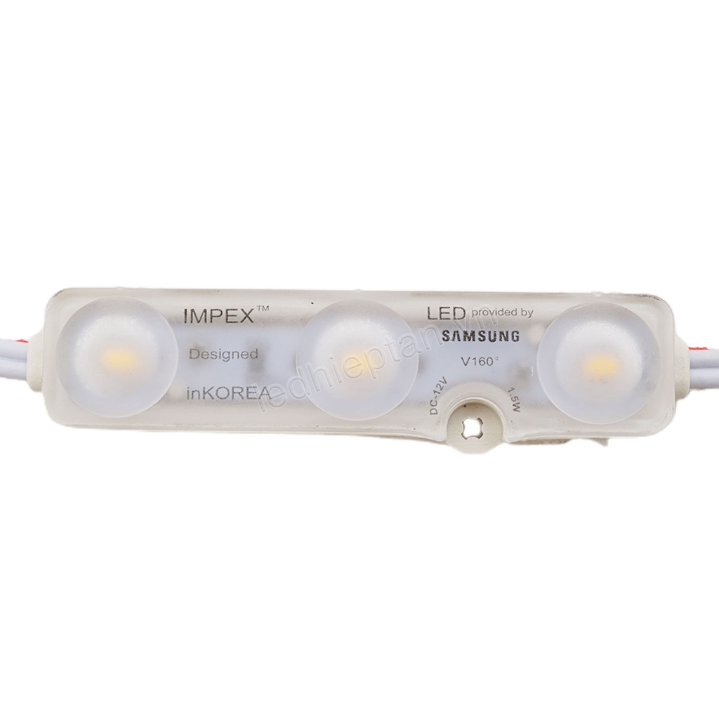 LED hắc 12V  3 Bóng LT 1.5w 71*17 SMD5730 TRẮNG ẤM - 1 Dây 20 Bóng LED