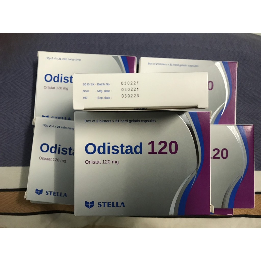 Odistad 120 (Orlistat) Hổ trợ giảm cân thải mở tự nhiên