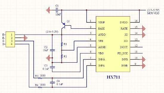 Mô Đun Cảm Biến Áp Suất Điện Tử Hx711 24 Ad