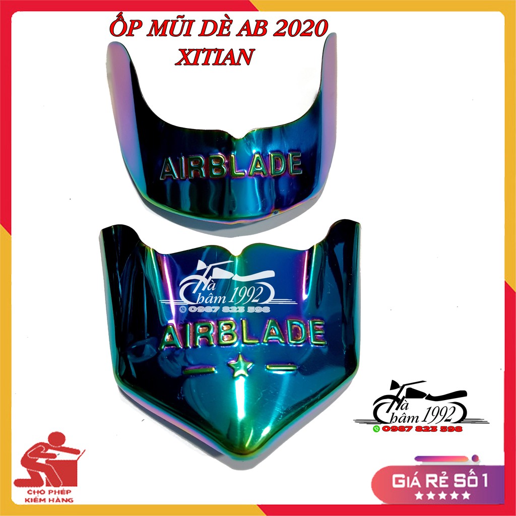 Ốp Mũi Dè Trước Sau AB 2020, Bịt Mỏ Bịt Đuôi Dè Xe AB (Airblade)