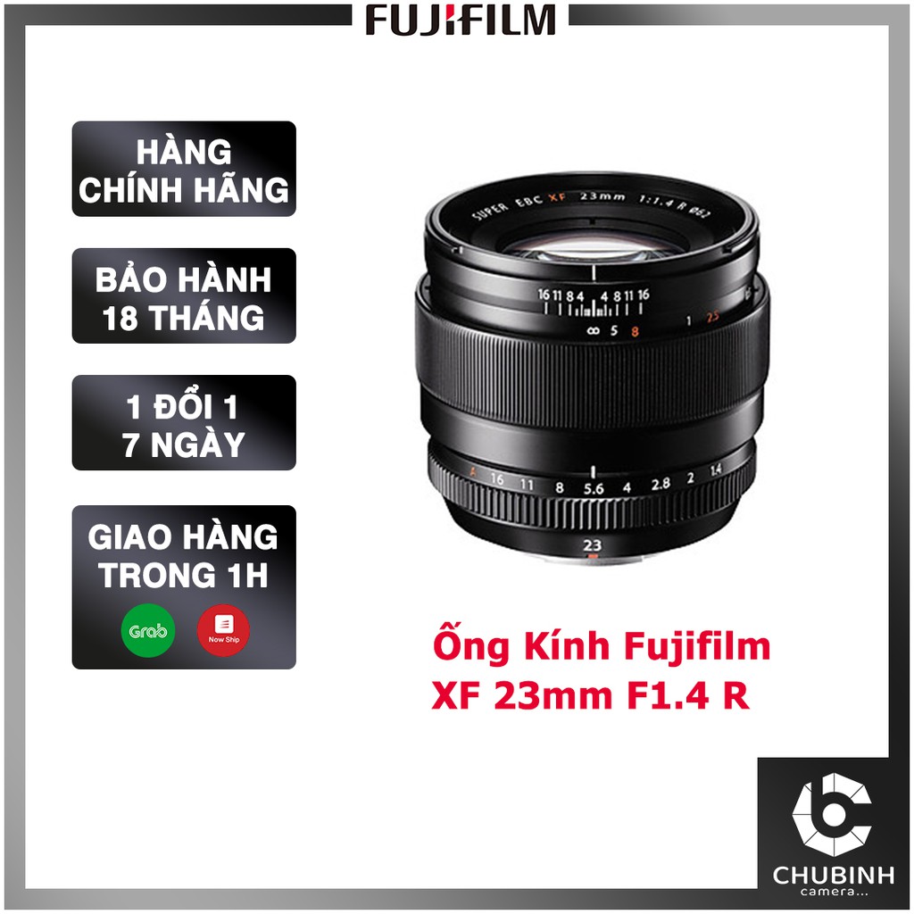 Ống kính máy ảnh Fujifilm | Fujinon XF 23mm F1.4 | Chính hãng