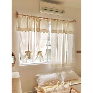 rèm 8 linen trắng