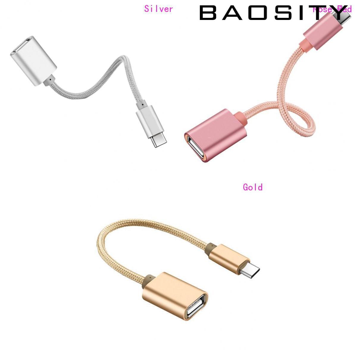 Dây Cáp Otg 15cm Chuyển Đổi Từ Giác Cắm Type-C Sang Usb 2.0