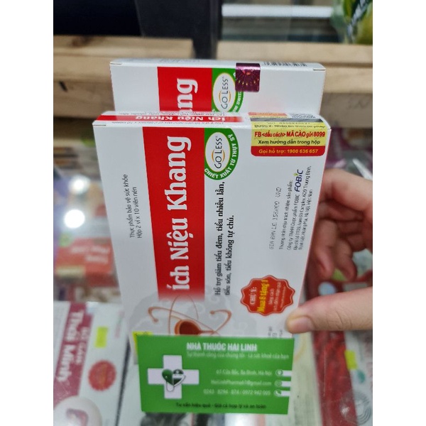 Hỗ trợ giảm tiểu đêm, tiểu nhiều lần, bổ thận Ích Niệu Khang