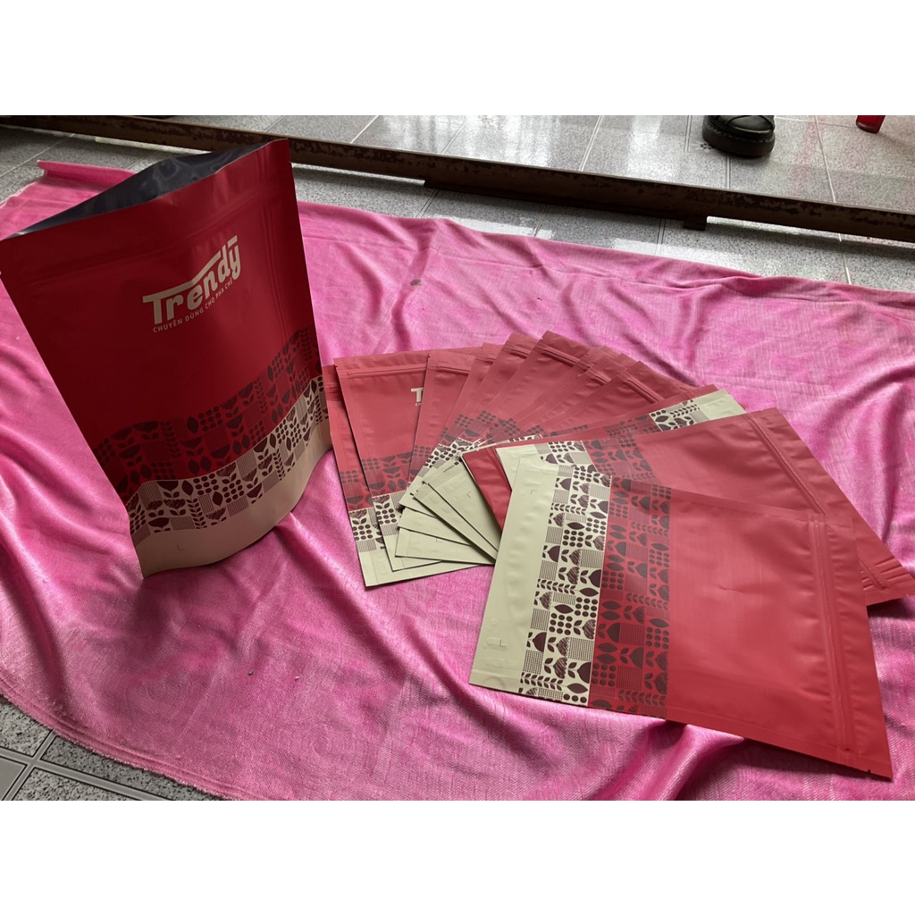 Túi Zipper Đáy Đứng Trendy 500gram - 22x28cm