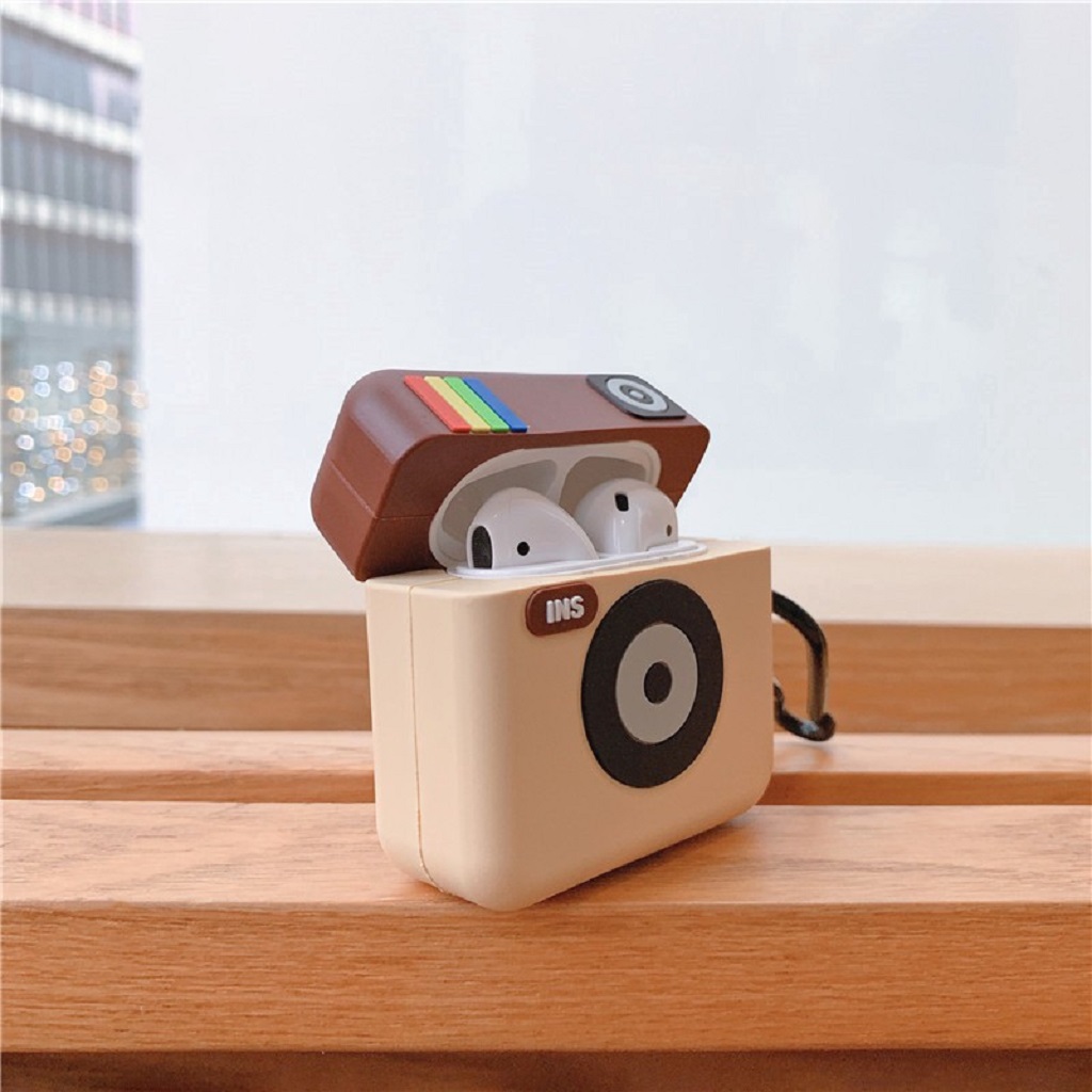 Airpods Case ⚡Freeship ⚡ VỎ BỌC AIRPODS INSTAGRAM Case Tai Nghe Không Dây Airpods 1/ 2/ i12/ Pro