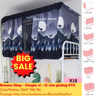 (Hàng sẵn)Rèm màn giường tầng ký túc xá sinh viên cản sáng, Rèm giường ký túc xá, rèm giường sinh viên, rèm giường tầng