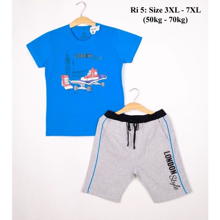 Bộ thun Yoyo bé trai Size đại cồ