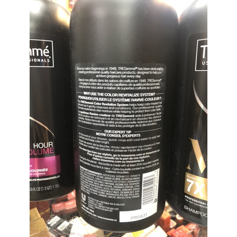 Dầu gội Tresemme Revitalize Shampoo, 1.15L