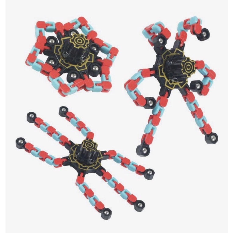 Con quay biến hình cơ học dạ quang, con quay robot lắp ráp robot fidget spinner