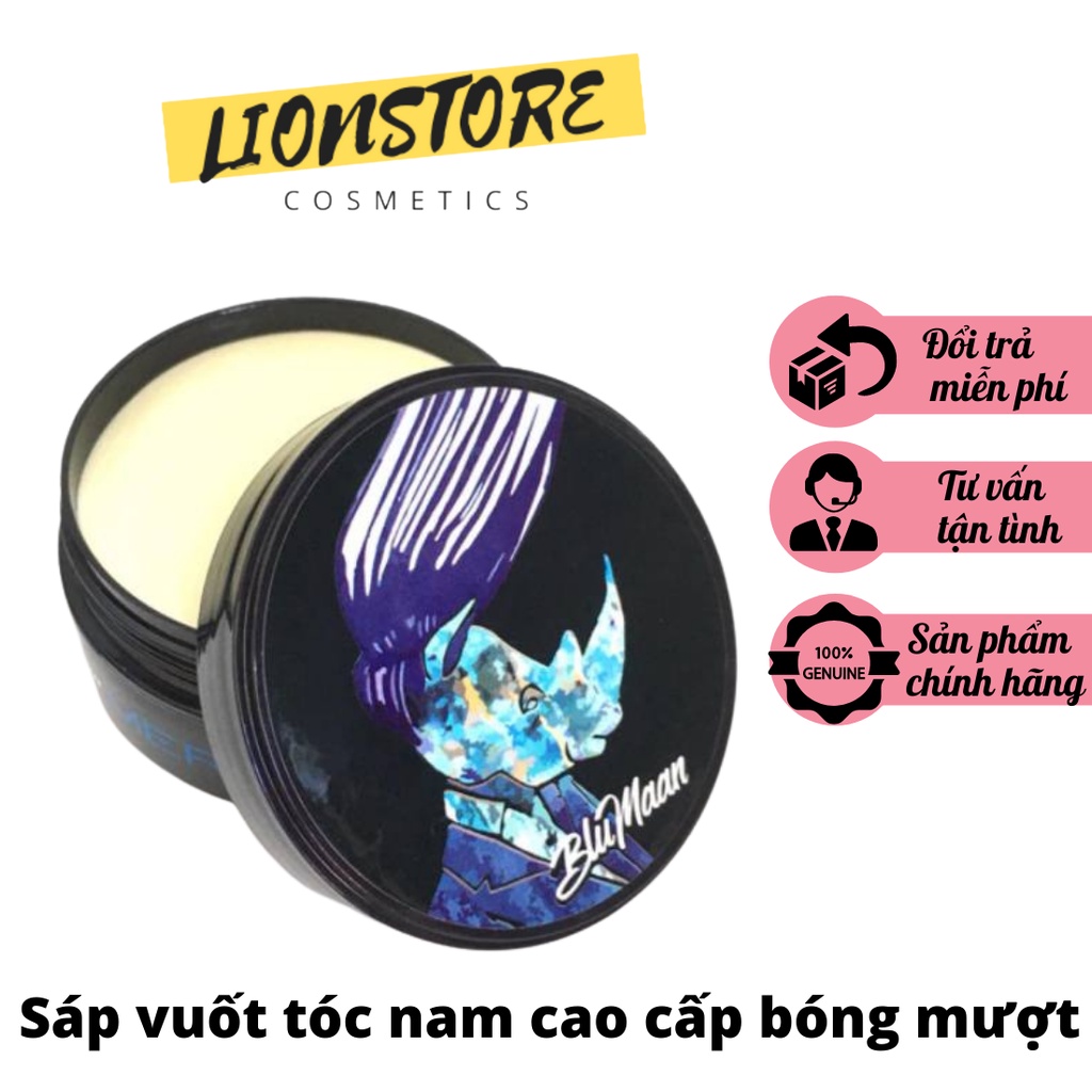 Sáp vuốt tóc nam tạo kiểu tóc giữ nếp cao cấp bóng mượt tê giác xanh