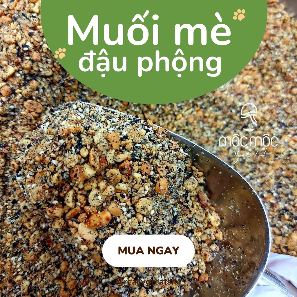 Muối mè đậu phộng - Muối vừng lạc ăn chay Mộc Mộc 200G