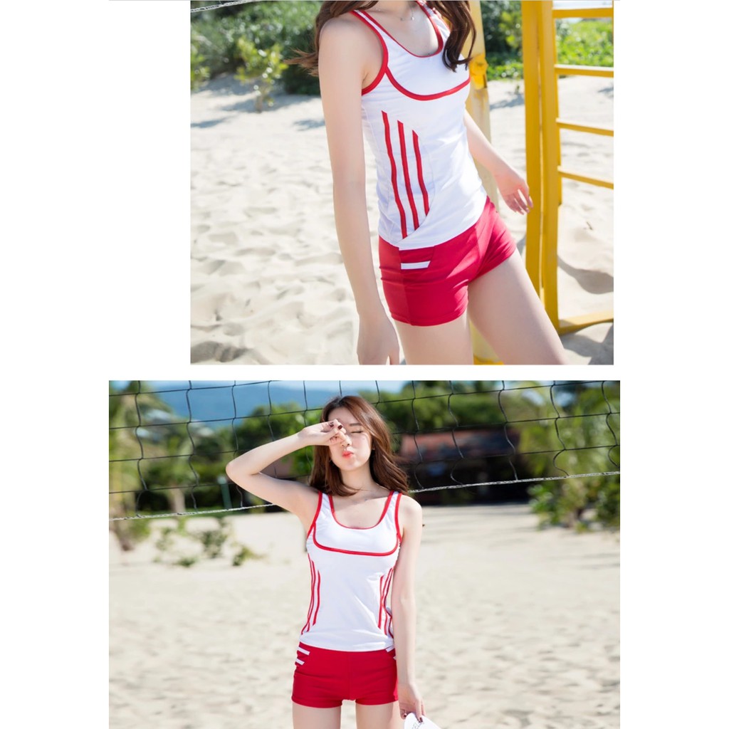 Đồ bơi nữ kín đáo phong cách trẻ trung-trắng