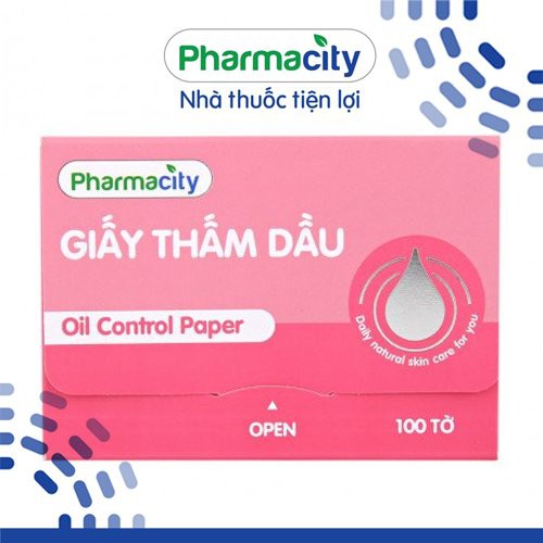 Giấy thấm dầu cơ bản / than hoạt tính Pharmacity (100 tờ/gói) | WebRaoVat - webraovat.net.vn