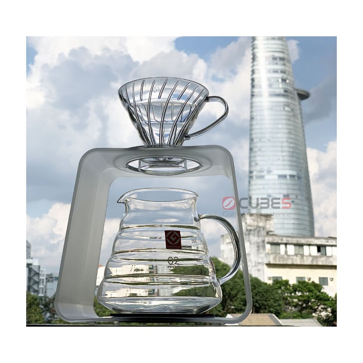 Phễu pha Drip V60 bằng nhựa trong cao cấp, chịu nhiệt, không ố vàng chắc chắn thương hiệu Hario Nhật Bản