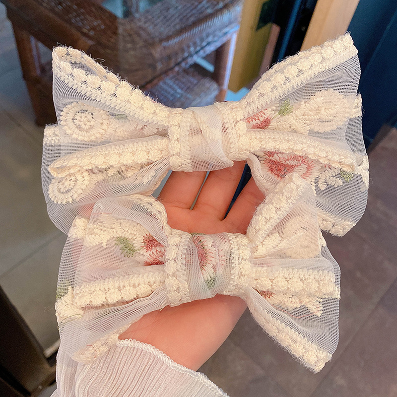 Kẹp tóc kiểu nơ dễ thương thời trang dành cho nữ