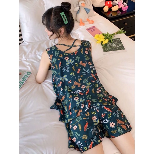 Bộ ngủ nữ mặc nhà mẫu đẹp chất mát hè thu 2021 | BigBuy360 - bigbuy360.vn