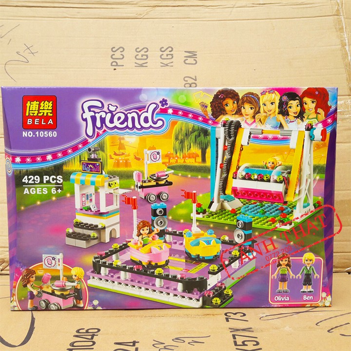 Lego Friends BELA 10560 / 429 pcs. Bộ Lego Xếp Hình Công Viên Vui Chơi