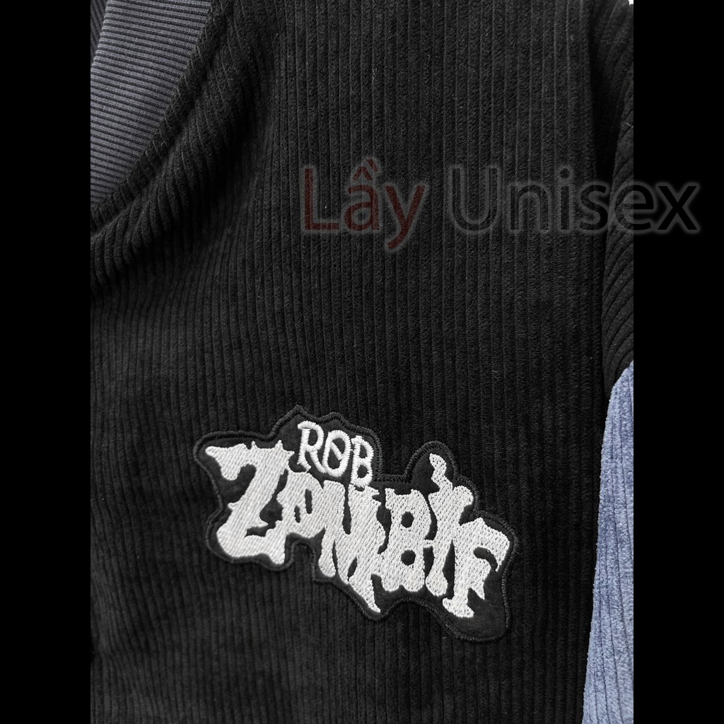 Áo BOMBER nhung 2 lớp form rộng unisex ZOMBIE