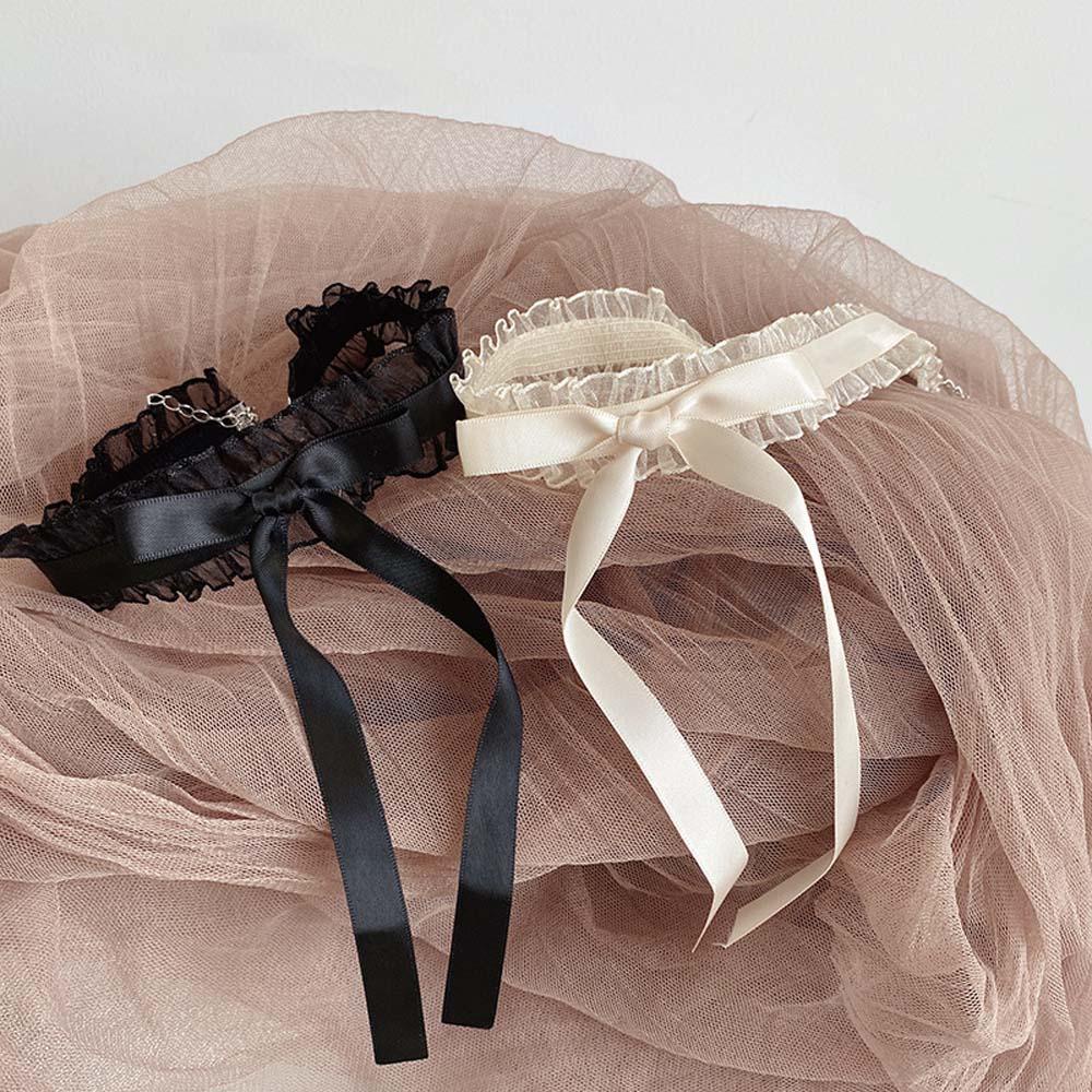 Vòng Cổ Choker Vải Lưới Phong Cách Hàn Quốc Ngọt Ngào Dành Cho Nữ