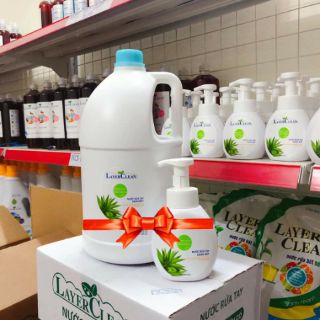 Nước rửa tay hữu cơ Layer Clean can 5L