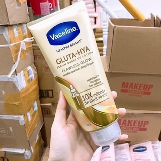 Sữa dưỡng thể trắng da vaseline healthy bright gluta hya serum burst lotion 10x thái lan - l0103