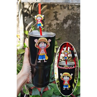 [MONKEY D.LUFFY] LY GIỮ NHIỆT LUFFY MŨ RƠM_ONE PIECE 900ML
