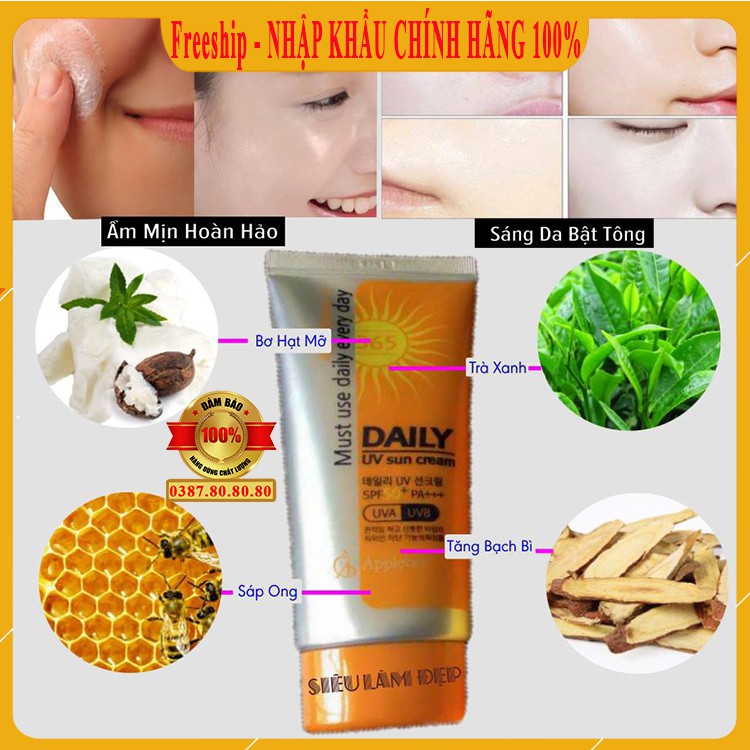 [ BÁN LỖ XIN ĐÁNH GIÁ - FreeShip ] Kem chống nắng cho da dầu, da mụn bổ sung collagen/Kem chống nắng tốt beau shop