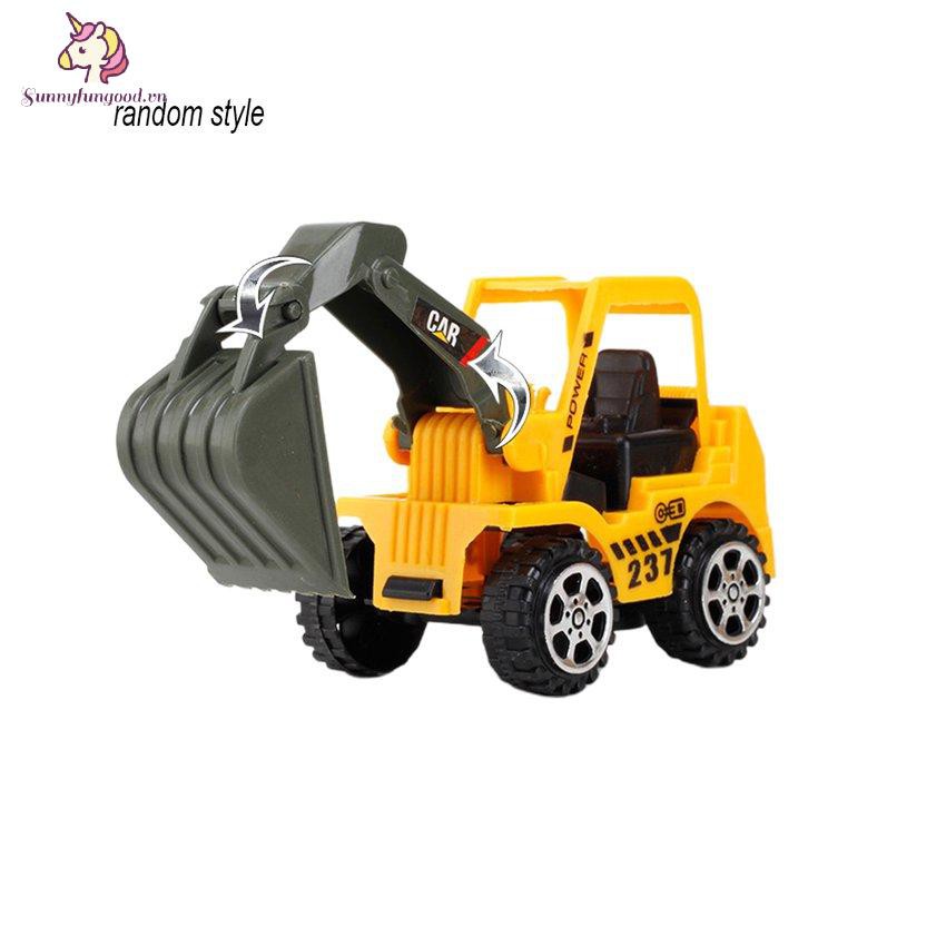 Đồ chơi xe xúc đất công trường quán tính màu ngẫu nhiên cho bé trai