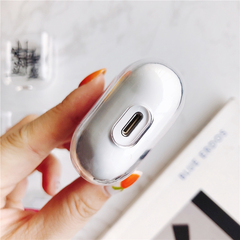 Vỏ PC cứng họa tiết hoạt hình thời trang bảo vệ cho hộp sạc tai nghe Apple Airpods 1/2