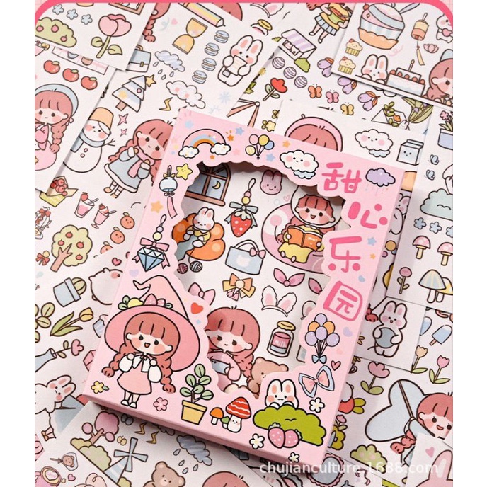 Sticker Phong Cách Hàn Quốc Trang Trí DIY Laptop, Sách Vở Học Tập