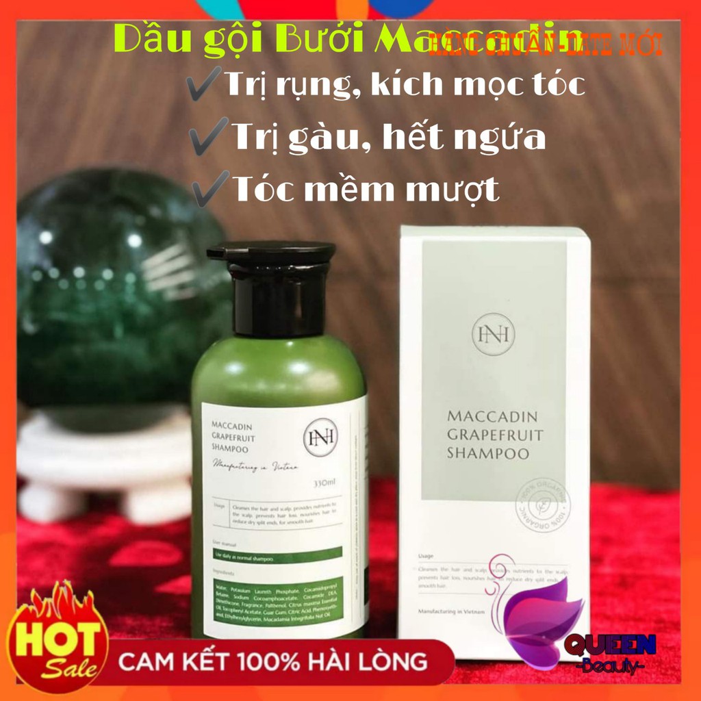 Combo Dầu gội bưởi +gel ủ bưởi Nga Hoàng (DẦU GỘI BƯỞI MACCADIN+GEL Ủ BƯỞI DỪA ARGAN) | BigBuy360 - bigbuy360.vn