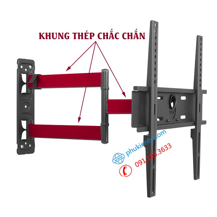 Giá Treo Tivi Xoay Đa Năng L450 32 - 58 Inch - Xoay Vuông Góc 90 Độ Với Tivi 32 - 43 Inch - [ Ưu Việt Hơn NB P4 P5 ]