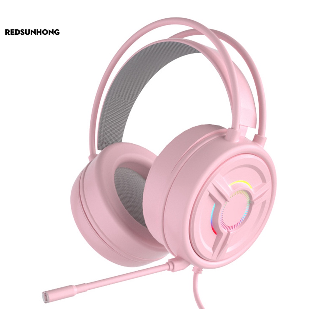 Tai Nghe Chơi Game Có Dây Hình Tai Mèo Phát Sáng 3.5mm / Usb